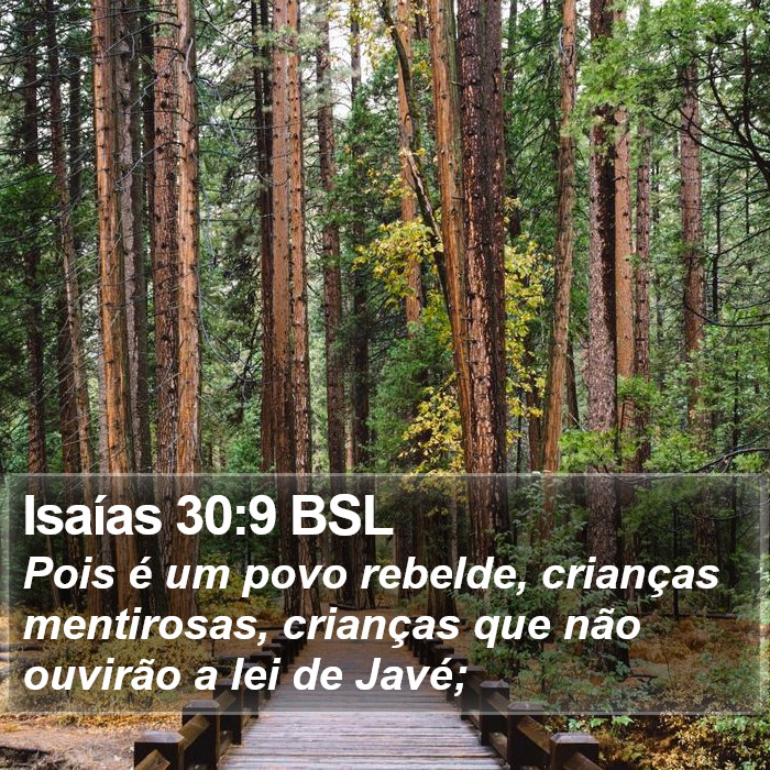 Isaías 30:9 BSL Bible Study