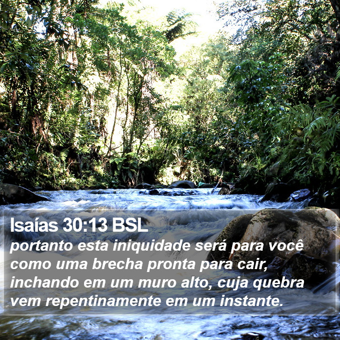 Isaías 30:13 BSL Bible Study