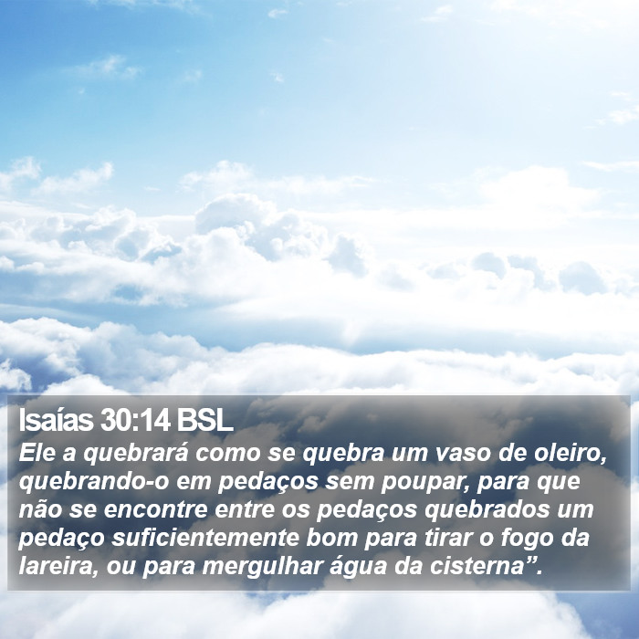 Isaías 30:14 BSL Bible Study