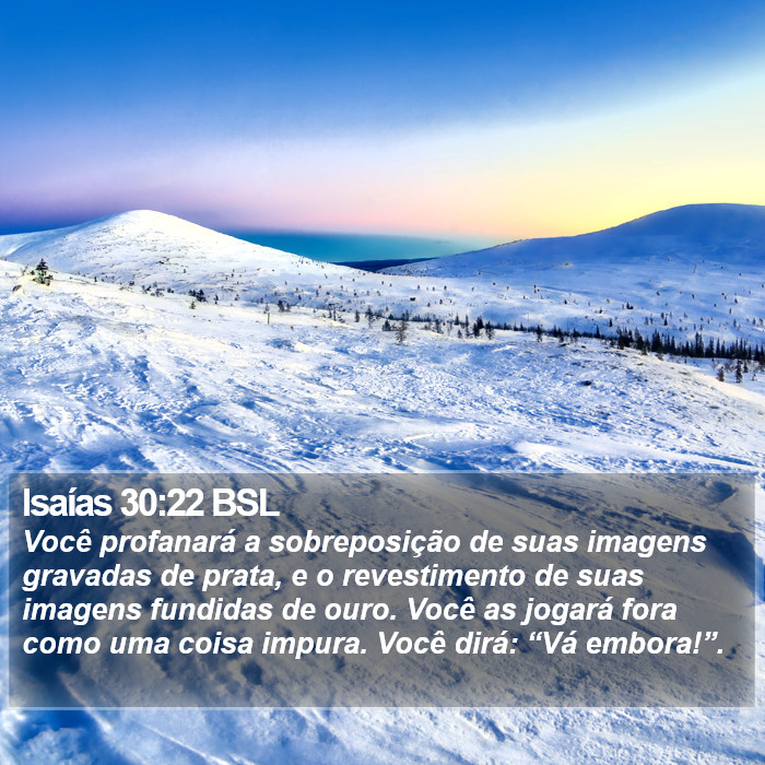 Isaías 30:22 BSL Bible Study