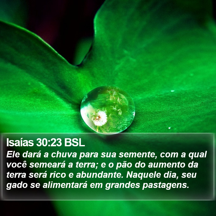 Isaías 30:23 BSL Bible Study