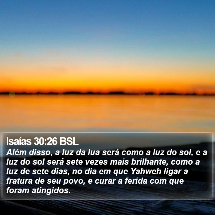 Isaías 30:26 BSL Bible Study