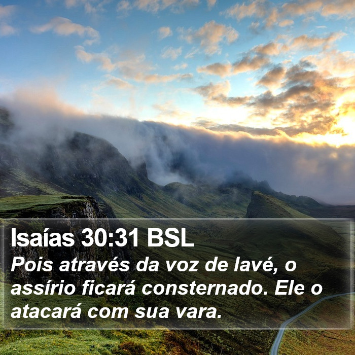 Isaías 30:31 BSL Bible Study