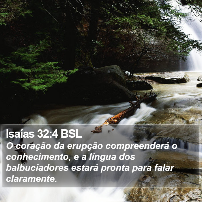 Isaías 32:4 BSL Bible Study