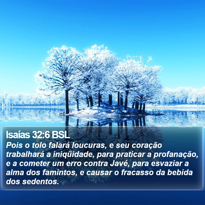 Isaías 32:6 BSL Bible Study