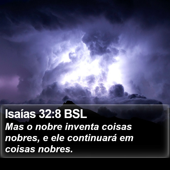 Isaías 32:8 BSL Bible Study