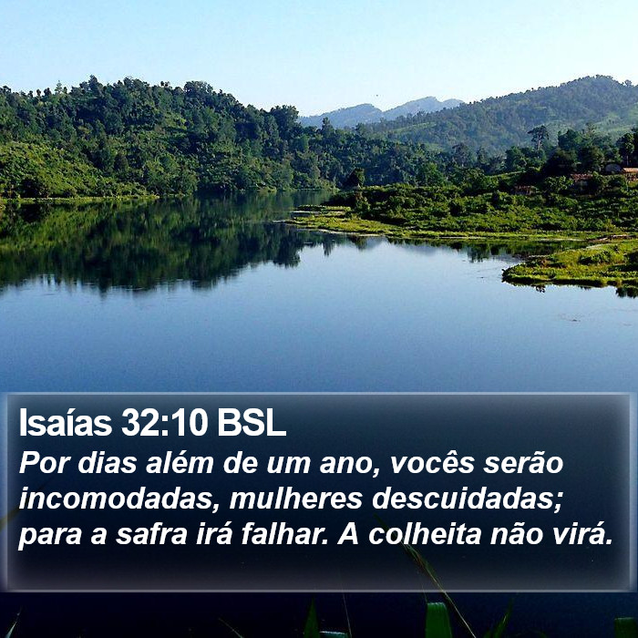 Isaías 32:10 BSL Bible Study