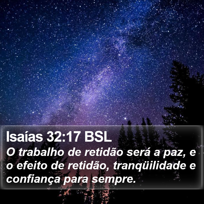 Isaías 32:17 BSL Bible Study