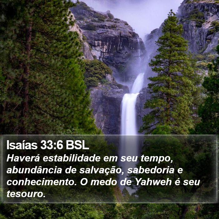 Isaías 33:6 BSL Bible Study