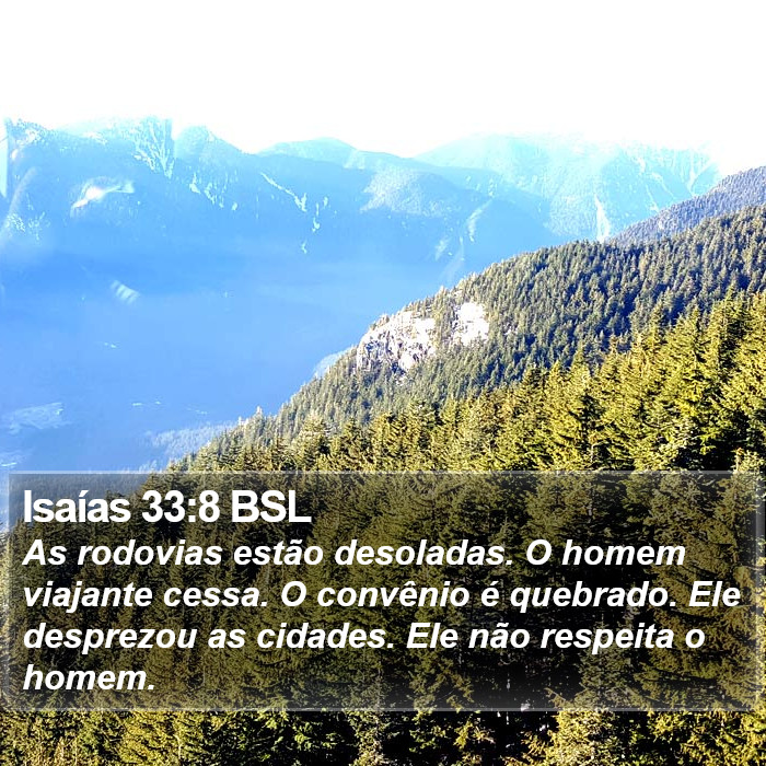 Isaías 33:8 BSL Bible Study