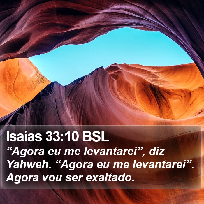 Isaías 33:10 BSL Bible Study