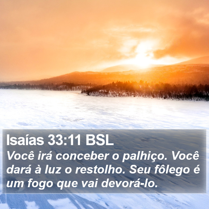 Isaías 33:11 BSL Bible Study