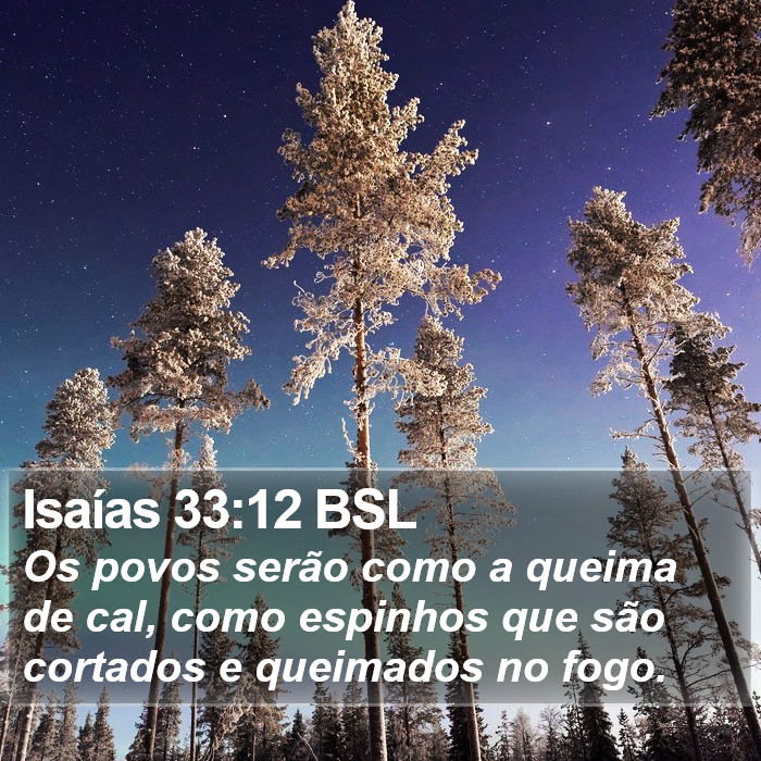 Isaías 33:12 BSL Bible Study