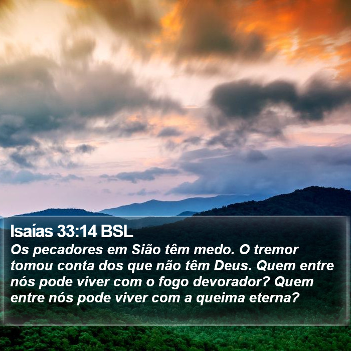 Isaías 33:14 BSL Bible Study