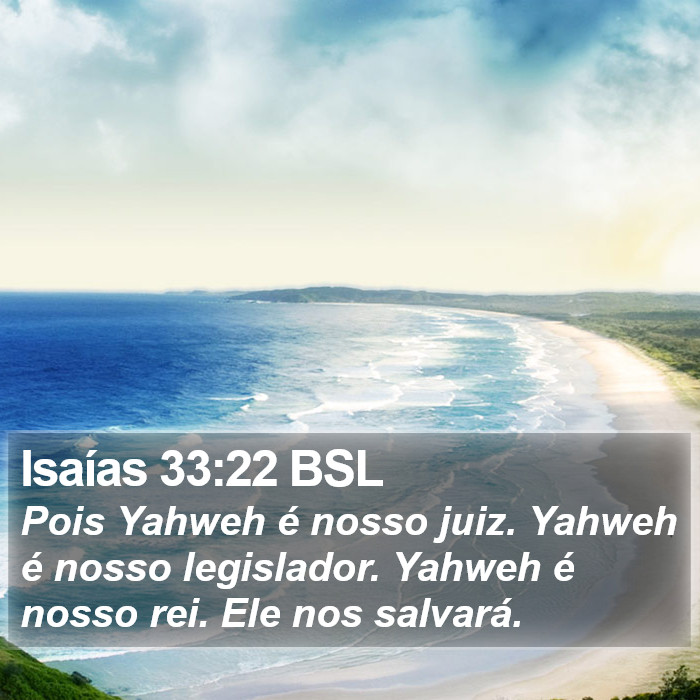 Isaías 33:22 BSL Bible Study