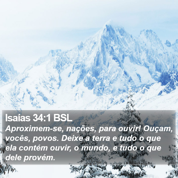 Isaías 34:1 BSL Bible Study