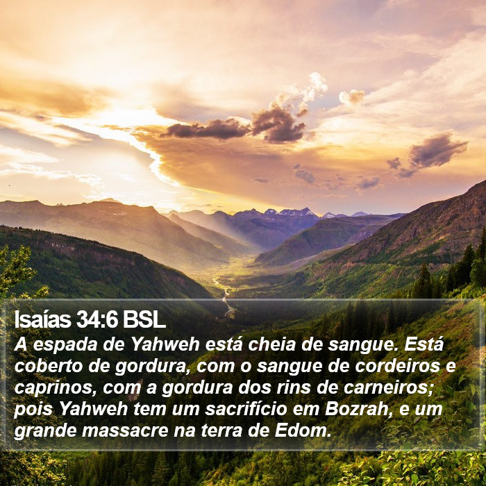 Isaías 34:6 BSL Bible Study