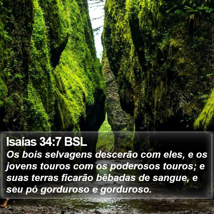 Isaías 34:7 BSL Bible Study