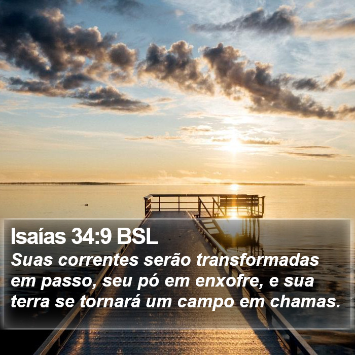 Isaías 34:9 BSL Bible Study