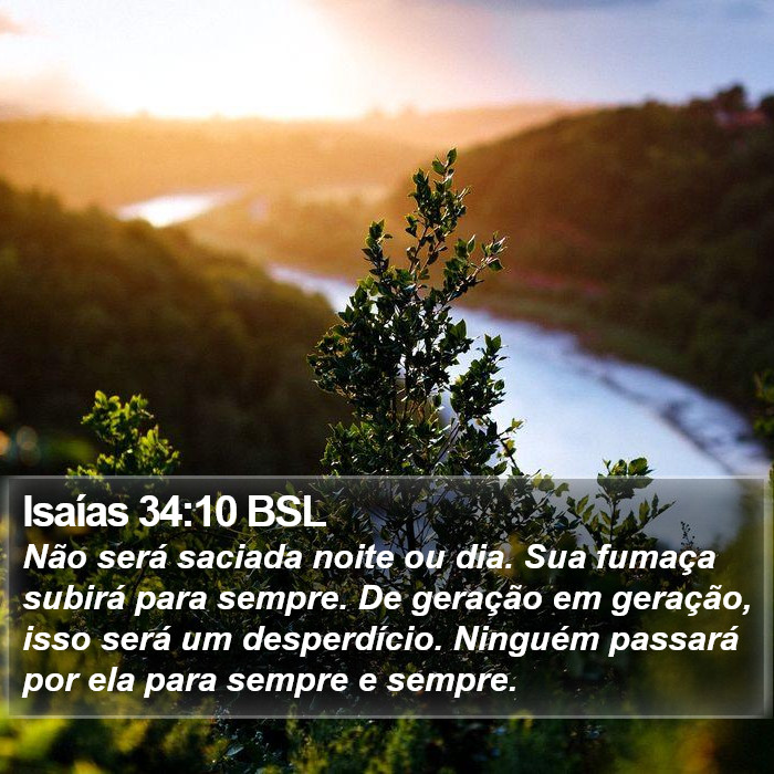 Isaías 34:10 BSL Bible Study