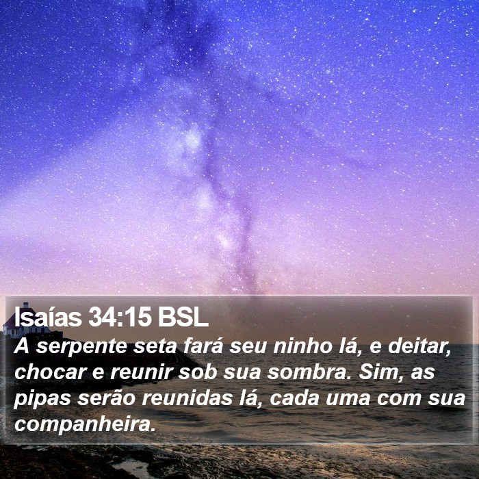 Isaías 34:15 BSL Bible Study