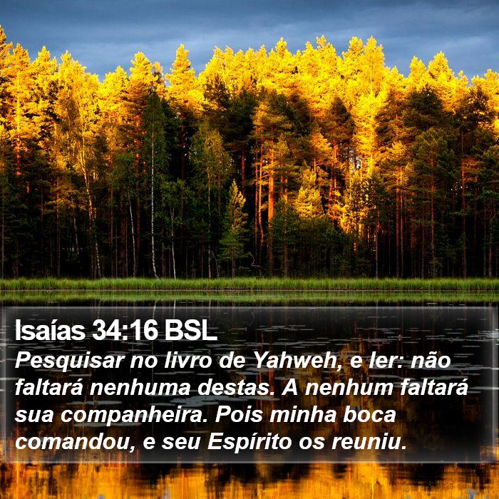 Isaías 34:16 BSL Bible Study