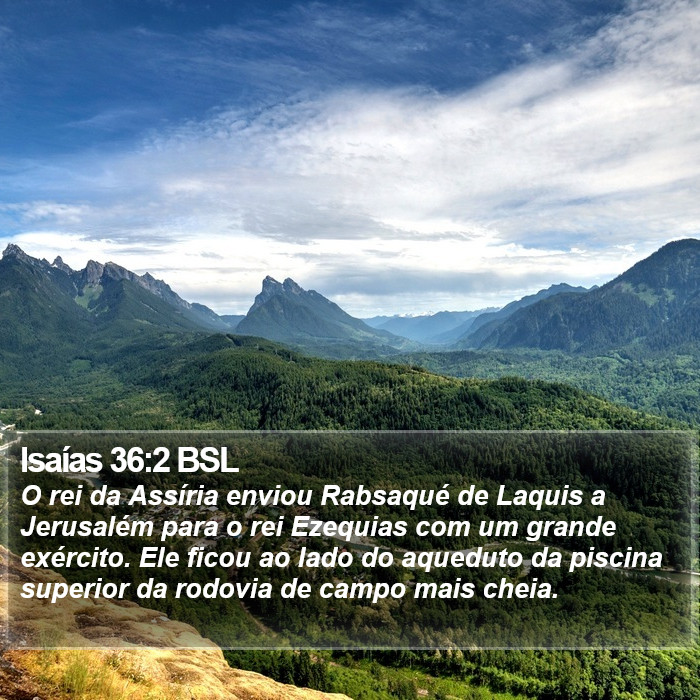 Isaías 36:2 BSL Bible Study