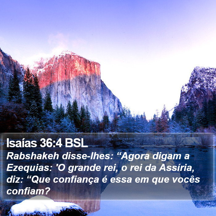 Isaías 36:4 BSL Bible Study