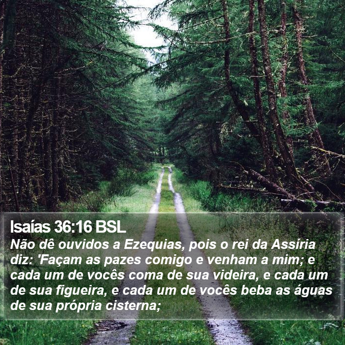 Isaías 36:16 BSL Bible Study