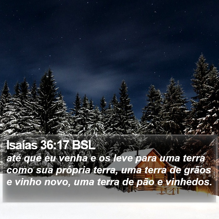 Isaías 36:17 BSL Bible Study