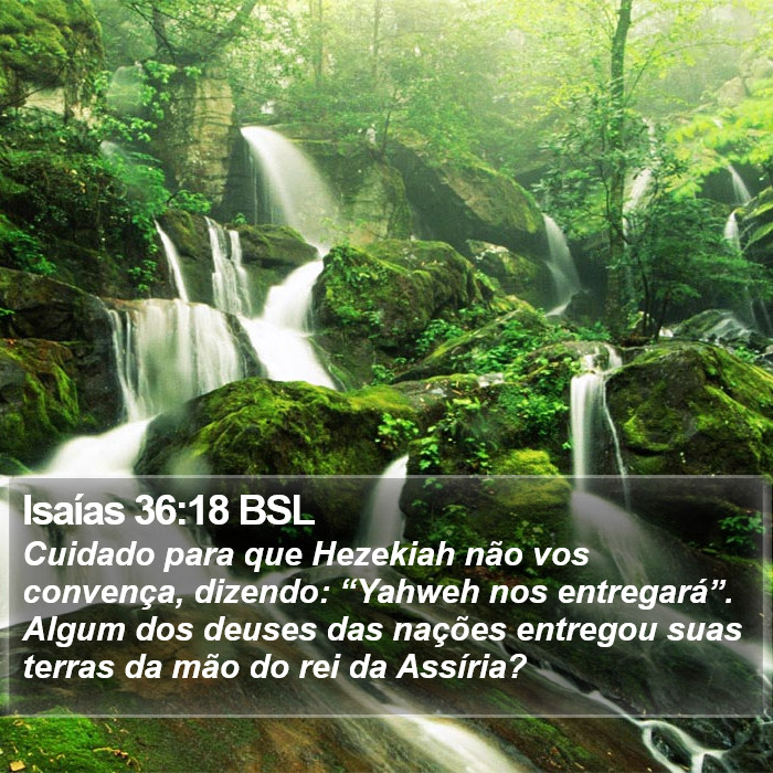 Isaías 36:18 BSL Bible Study