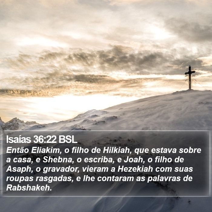 Isaías 36:22 BSL Bible Study