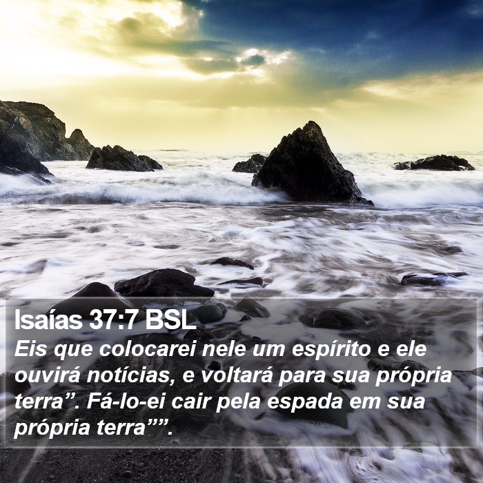 Isaías 37:7 BSL Bible Study