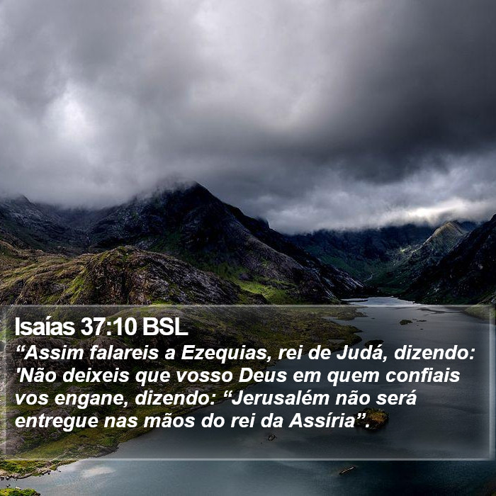 Isaías 37:10 BSL Bible Study