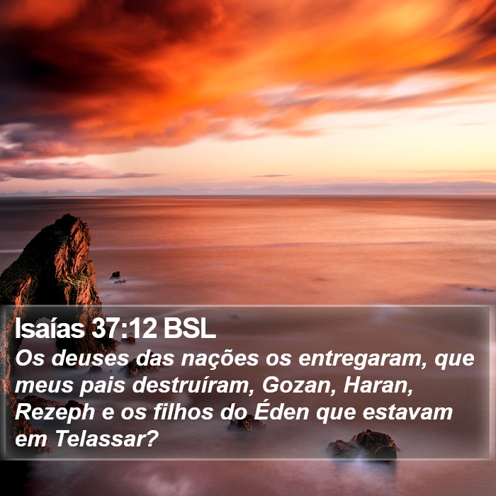 Isaías 37:12 BSL Bible Study