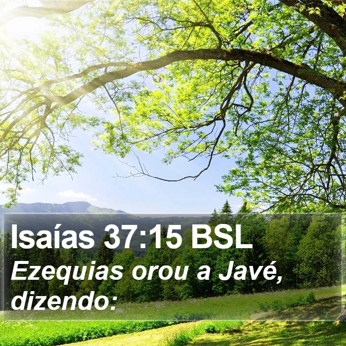 Isaías 37:15 BSL Bible Study