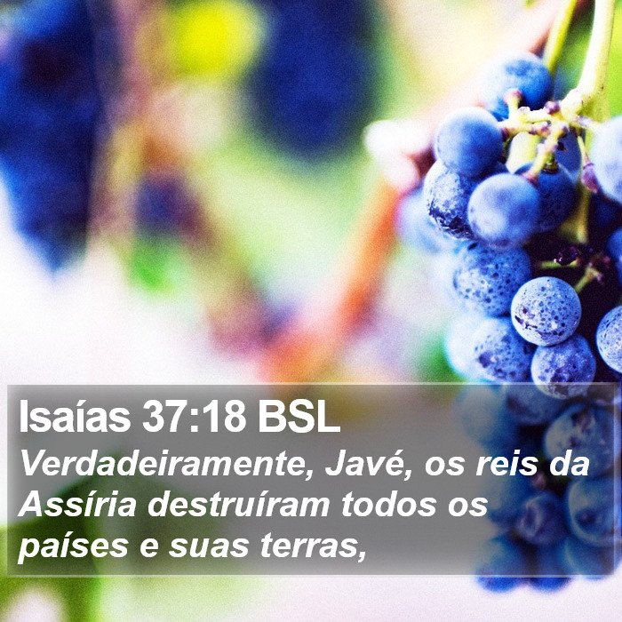 Isaías 37:18 BSL Bible Study