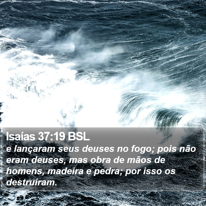 Isaías 37:19 BSL Bible Study