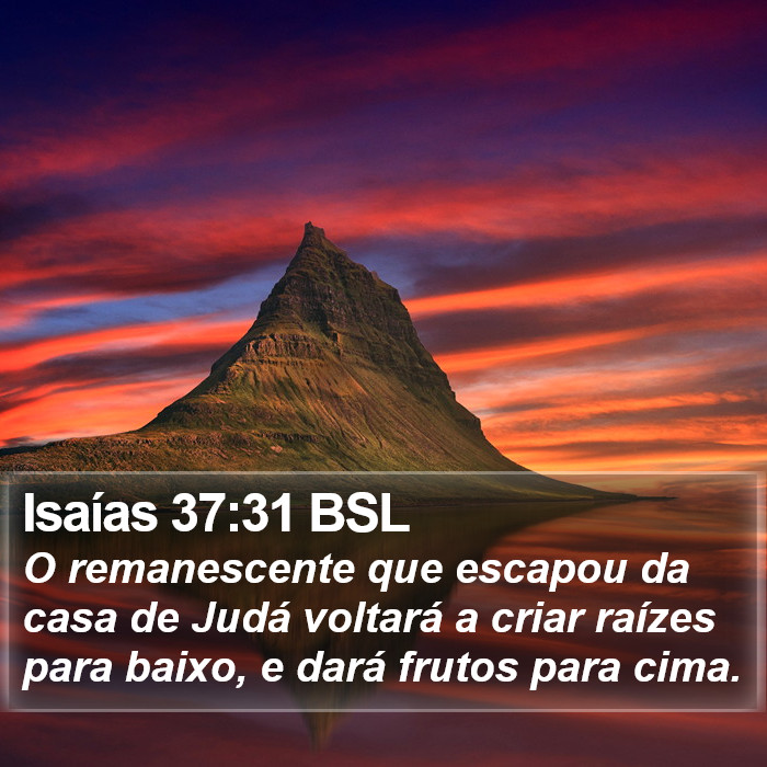 Isaías 37:31 BSL Bible Study