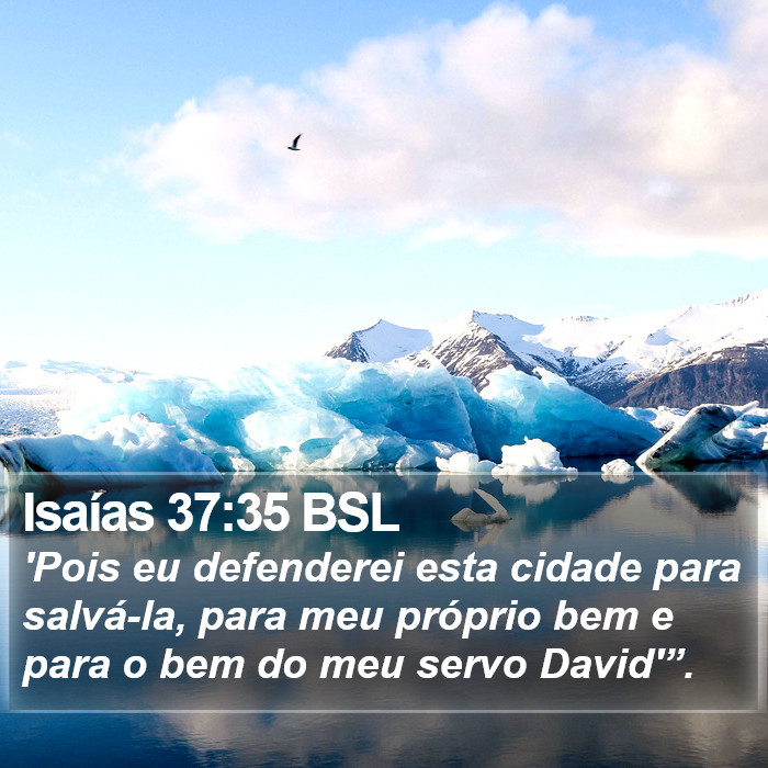 Isaías 37:35 BSL Bible Study