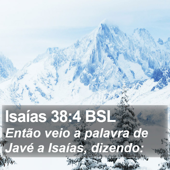 Isaías 38:4 BSL Bible Study