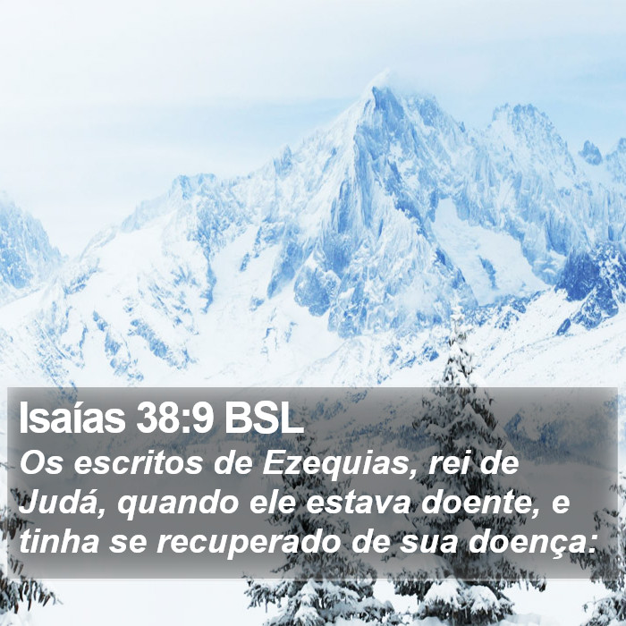 Isaías 38:9 BSL Bible Study