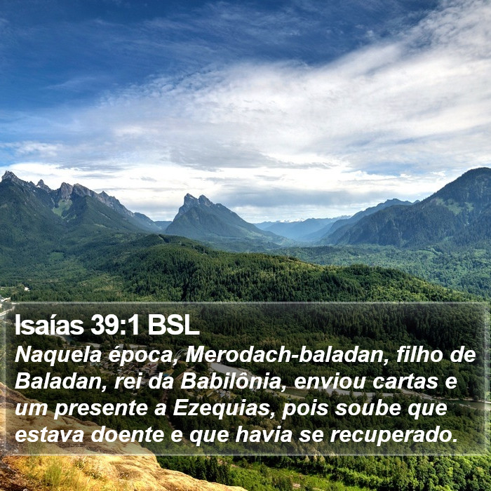 Isaías 39:1 BSL Bible Study