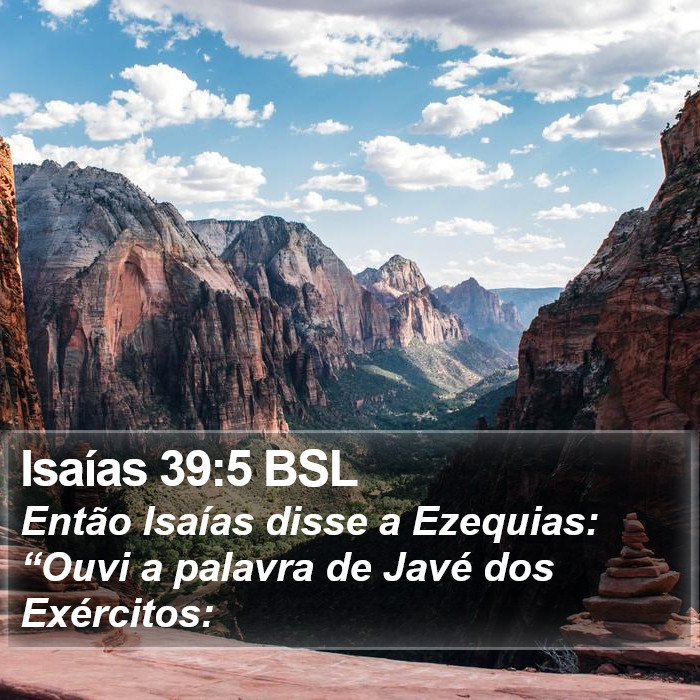 Isaías 39:5 BSL Bible Study