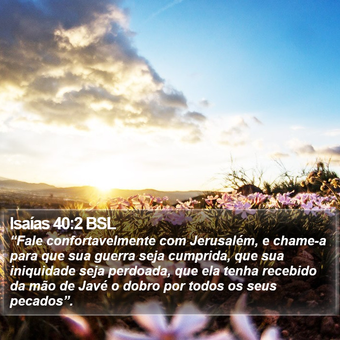 Isaías 40:2 BSL Bible Study