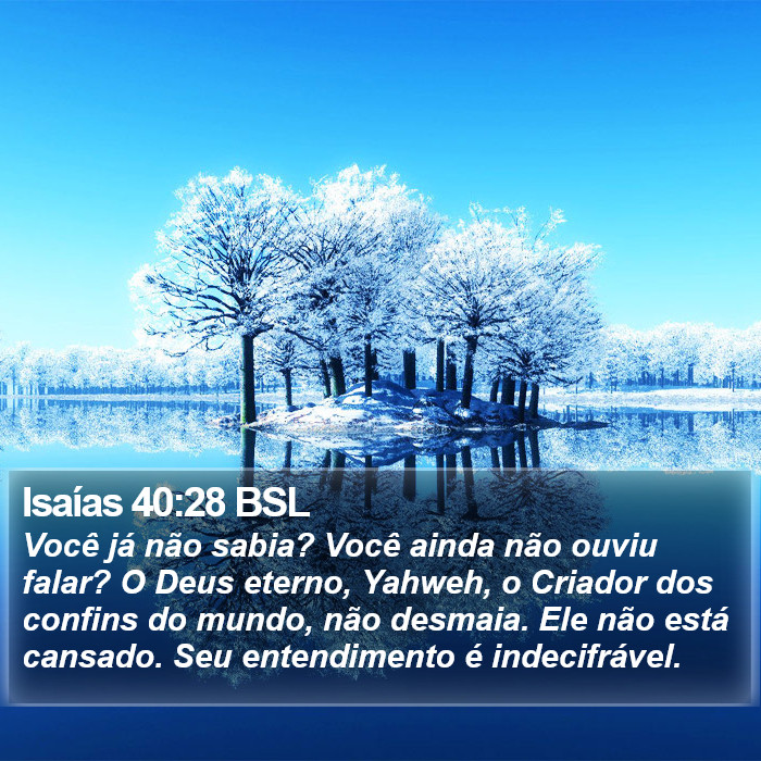 Isaías 40:28 BSL Bible Study