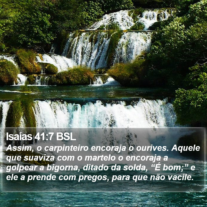 Isaías 41:7 BSL Bible Study