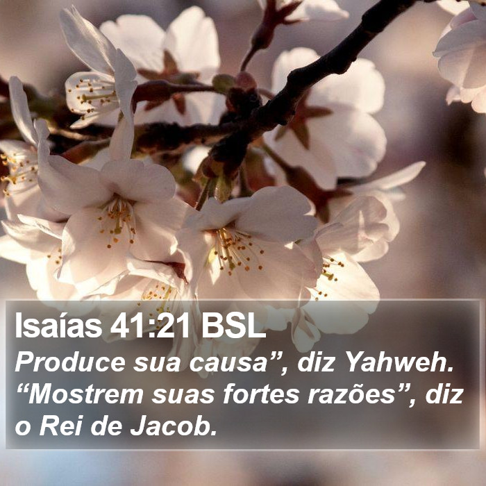 Isaías 41:21 BSL Bible Study