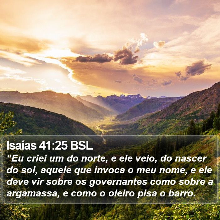 Isaías 41:25 BSL Bible Study