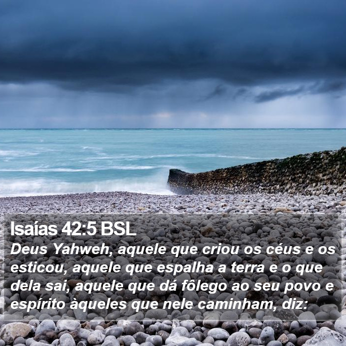 Isaías 42:5 BSL Bible Study